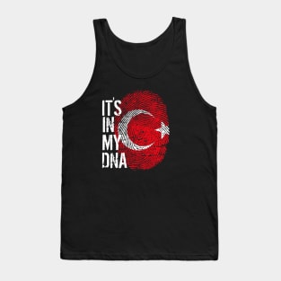 Turkey Flag Fingerprint My Story DNA Turkish Tank Top